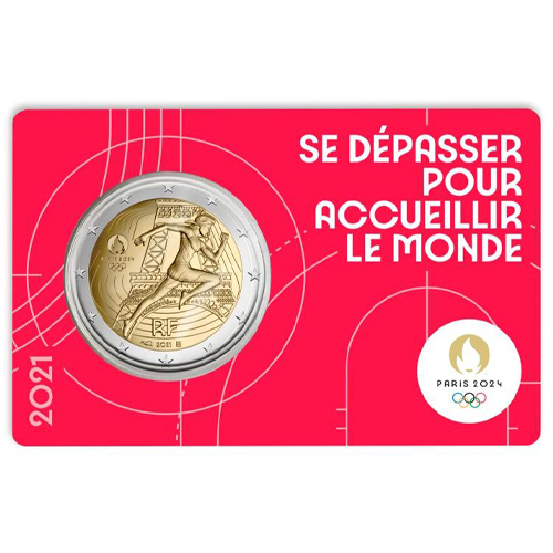 2 euro 2021 Francúzsko cc.BU karta 2/5 olympijské hry 2024