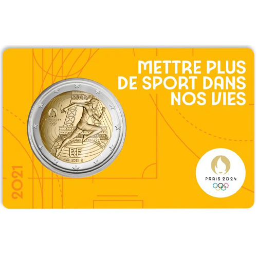 2 euro 2021 Francúzsko cc.BU karta 3/5 olympijské hry 2024