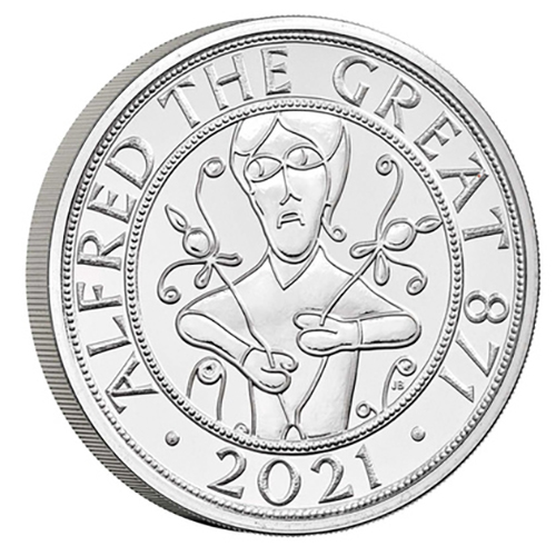 5 Pounds 2021 Anglicko BU karta Alfred the Great