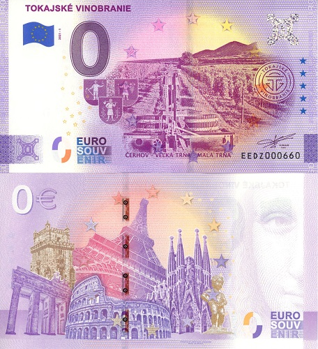 0 euro suvenír 2021/1 Slovensko UNC Tokajské Vinobranie (ND)