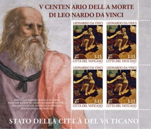 Hárček 2019 Vatikán čistý, Leonardo Da Vinci