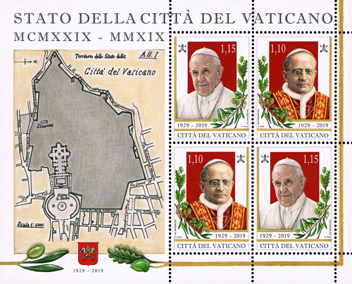 Hárček 2019 Vatikán čistý, Lateránske zmluvy