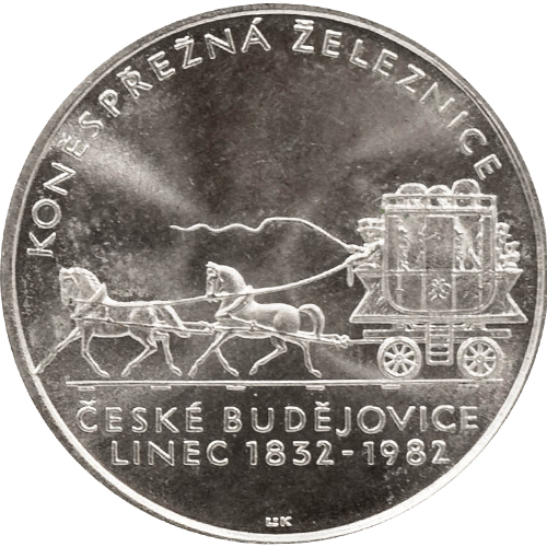 100 korún 1982 Československo Konská železnica