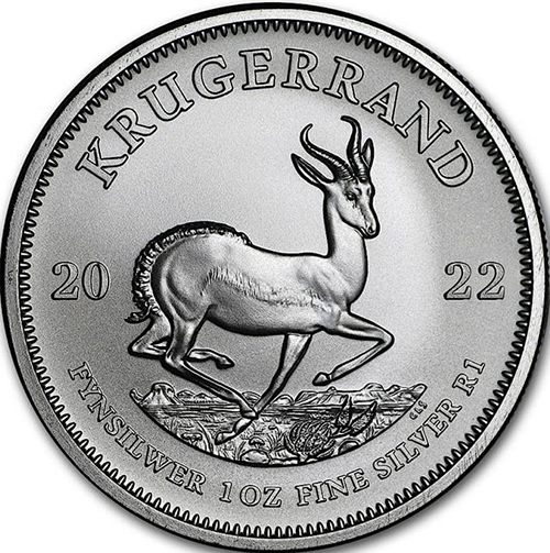 1 Rand 2022 Južná Afrika BU 1 Oz Ag Krugerrand