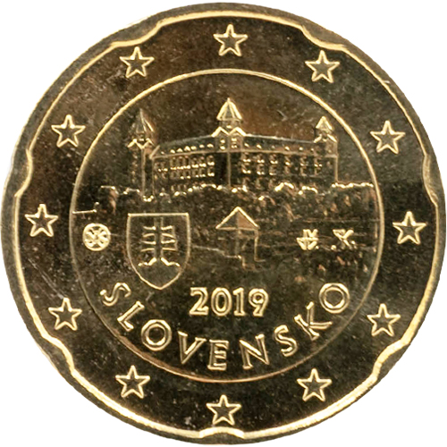 20 cent 2019 Slovensko ob.UNC