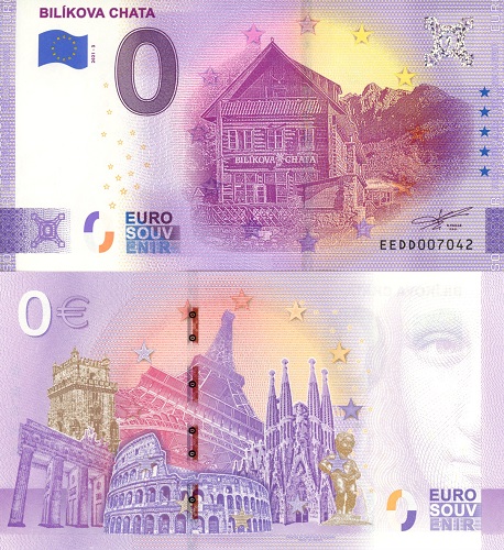 0 euro suvenír 2021/3 Slovensko UNC Bilíkova chata  (ND)