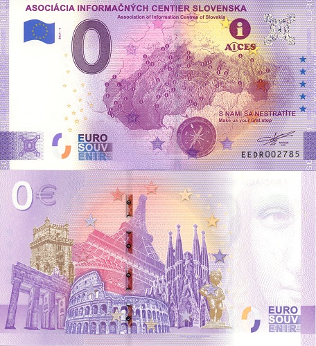 0 euro suvenír 2021/1 Slovensko UNC AICES (ND)