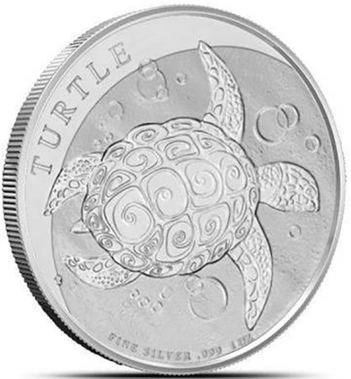 2 Dollars 2022 Niue BU 1 Oz Ag Turtle 