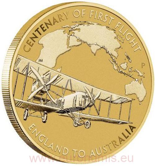 Dollar 2019 Austrália BU karta so známkou First Flight England to Australia