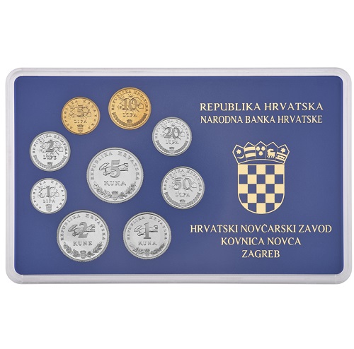 SADA 1993 Chorvátsko UNC plexy
