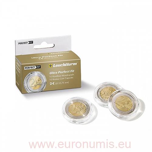 Kapsle ULTRA PERFECT FIT na mincu 50 Euro-Cent (24,25 mm), 100ks/bal