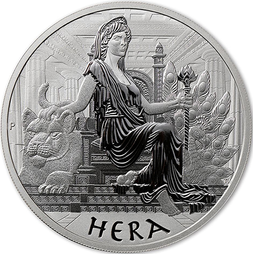 Dollar 2022 Tuvalu BU 1 Oz Ag Gods Of Olympus - Hera