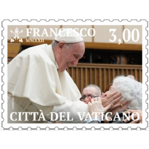 Známka 2022 Vatikán čistá, Pápež František (3,00 €)