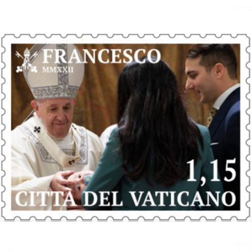 Známka 2022 Vatikán čistá, Pápež František (1,15 €)