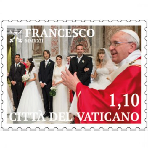 Známka 2022 Vatikán čistá, Pápež František (1,10 €)