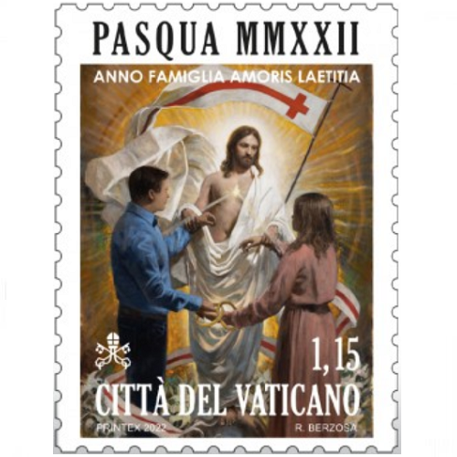 Známka 2022 Vatikán čistá, Vzkriesenie