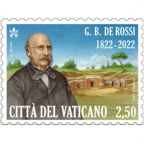 Známka 2022 Vatikán čistá, Giovanni Battista De Rossi