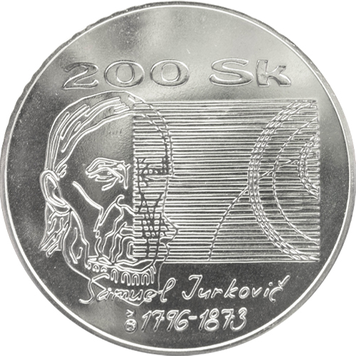 200 korún 1996 Slovensko BK, Samuel Jurkovič