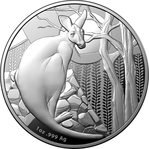 Dollar 2022 Austrália RAM PROOF 1 Oz Ag Kangaroo