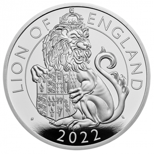 2 Pounds 2022 Anglicko PROOF 1 Oz Ag Lion of England