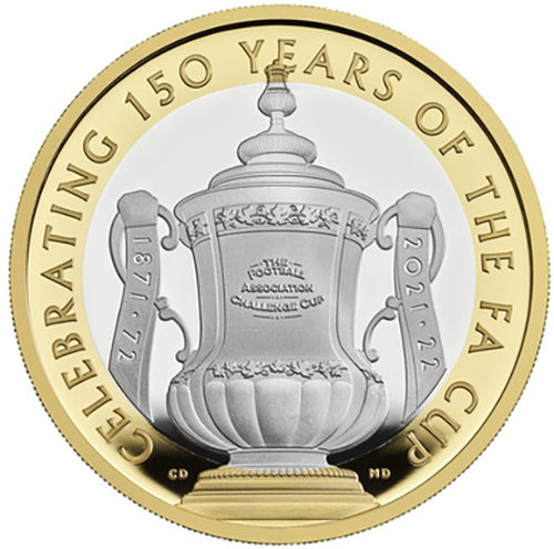 2 Pounds 2022 Anglicko PROOF FA Cup