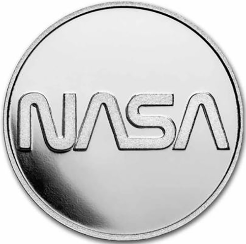 10 Dollars 2022 BU 1 Oz Ag NASA Mesa Grande - Retro Worm Logo