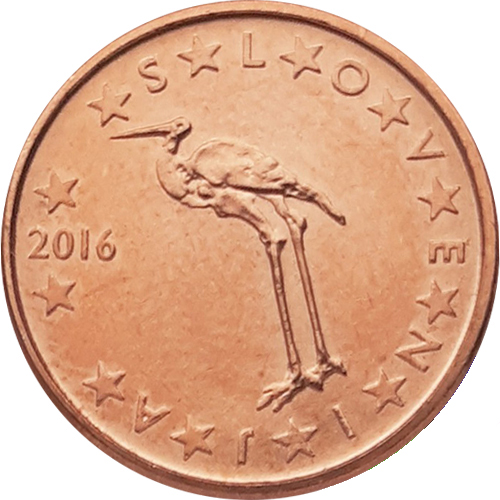 1 cent 2016 Slovinsko ob.UNC