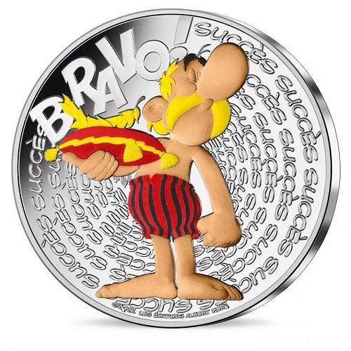 50 euro 2022 Francúzsko BU farbená Asterix - Úspech