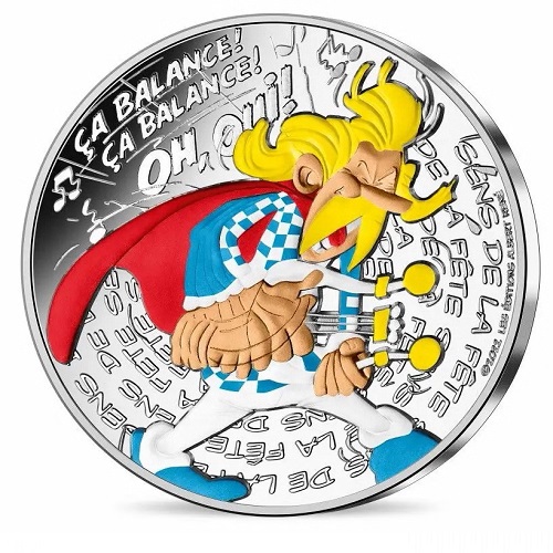 10 euro 2022 Francúzsko BU farbená Asterix - Oslava