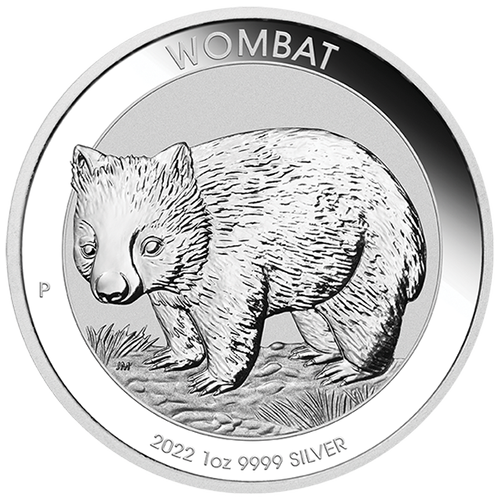 Dollar 2022 Austrália BU 1 Oz Ag Australian Wombat 
