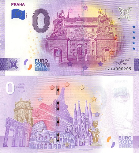 0 euro suvenír 2022/7 Česko UNC Praha - Sousoší Souboj Titánů (ND)