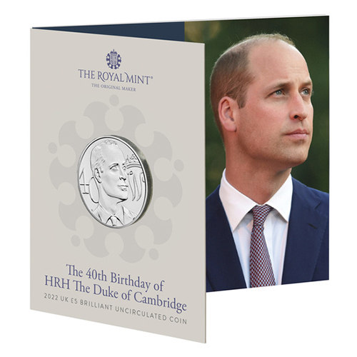 5 Pounds 2022 Anglicko BU karta Princ William