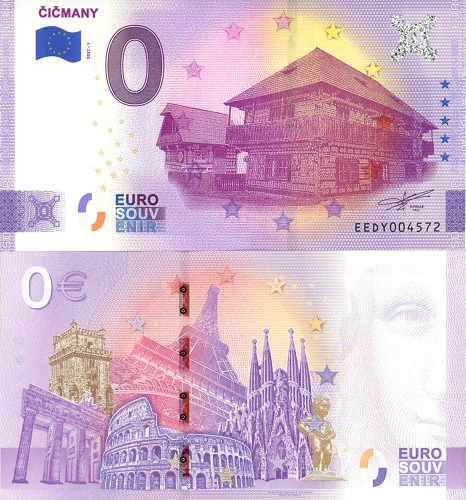 0 euro suvenír 2021/1 Slovensko UNC Čicmany (Anniversary 2020)