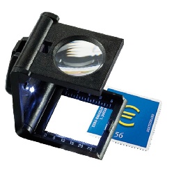 LED lupa, skladacia s meradlom, 5x zoom (FZ5LED)