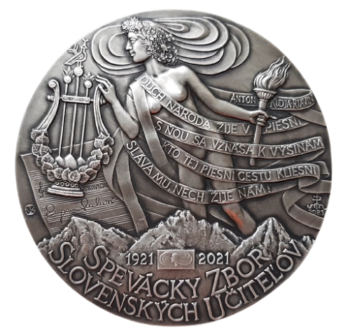 Medaila, Spevácky zbor slovenských učiteľov postriebrená