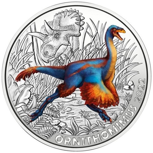 3 euro 2022 Rakúsko UNC Ornithomimus Velox