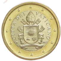 1 euro 2022 Vatikán ob.UNC