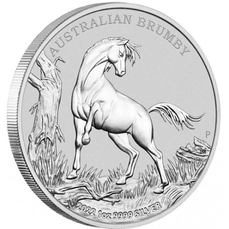 Dollar 2022 Austrália BU 1 Oz Ag Australian Brumby (X:7:3)