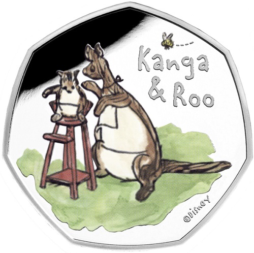 50 Pence 2022 Anglicko PROOF farbená Kanga and Roo (Y:5:2)