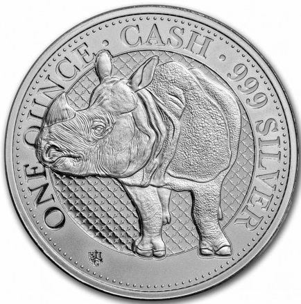 One Pound 2022 Svätá Helena BU 1 Oz Ag Rhino