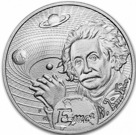 2 Dollars 2022 Niue BU 1 Oz Ag Albert Einstein (Z:6:3)