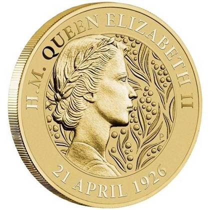 Dollar 2021 Austrália BU karta so známkou, 95th Birthday of Queen Elizabeth II