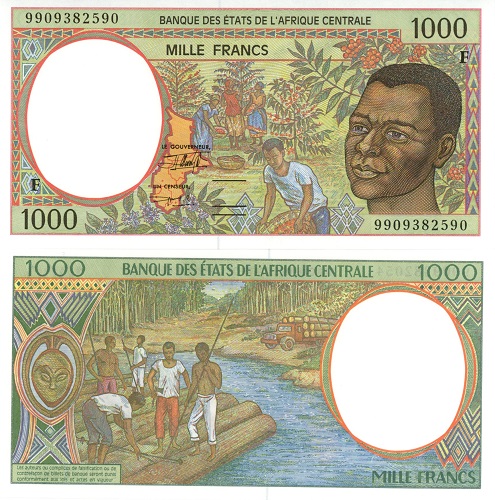 1000 Francs 1999 Stredoafrická Republika UNC 