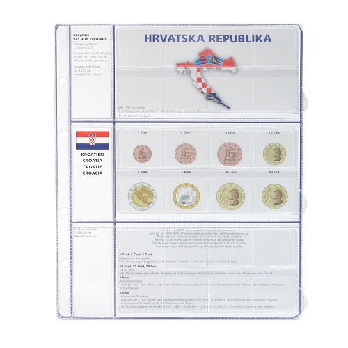 Doplňujúci list pre album EURO COLLECTION Chorvátsko (8450-23) IN