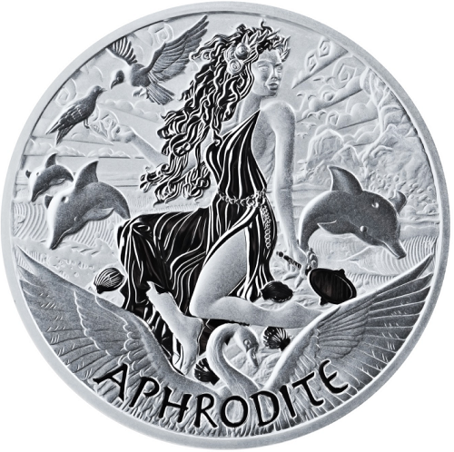 Dollar 2022 Tuvalu BU 1 Oz Ag Gods Of Olympus - APHRODITE (V:7:5)