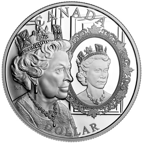 Dollar 2022 Kanada PROOF 23.17g Ag The Jubilee of Queen Elizabeth II (X:8:1)