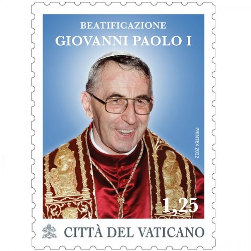Známka 2022 Vatikán čistá, Blahorečenie Jána Pavla I.