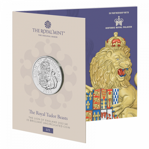 5 Pounds 2022 Anglicko BU karta Lion of England