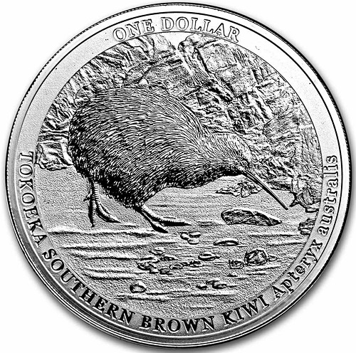Dollar 2023 Nový Zéland BU karta 1 Oz Ag Kiwi (Z:7:1)