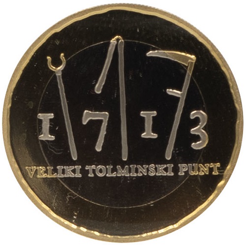 3 euro 2013 Slovinsko cc.PROOF Tolminské sedliacke povstanie